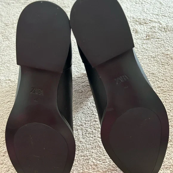 Zara Black Ankle Boots for Women - Picture 6 of 9